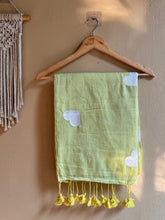 🍋🟩 Lime Green Mul cotton saree