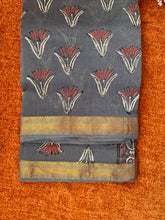 Premium Chanderi Jaipur Block Print with zari Border