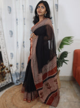 Kota Cotton Block Print Bagru saree