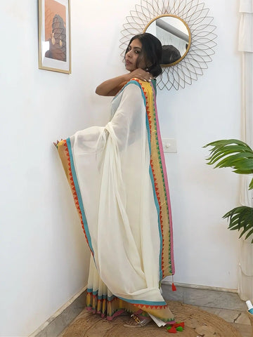Mila ✨ Pure 120 Count Mulcotton Saree