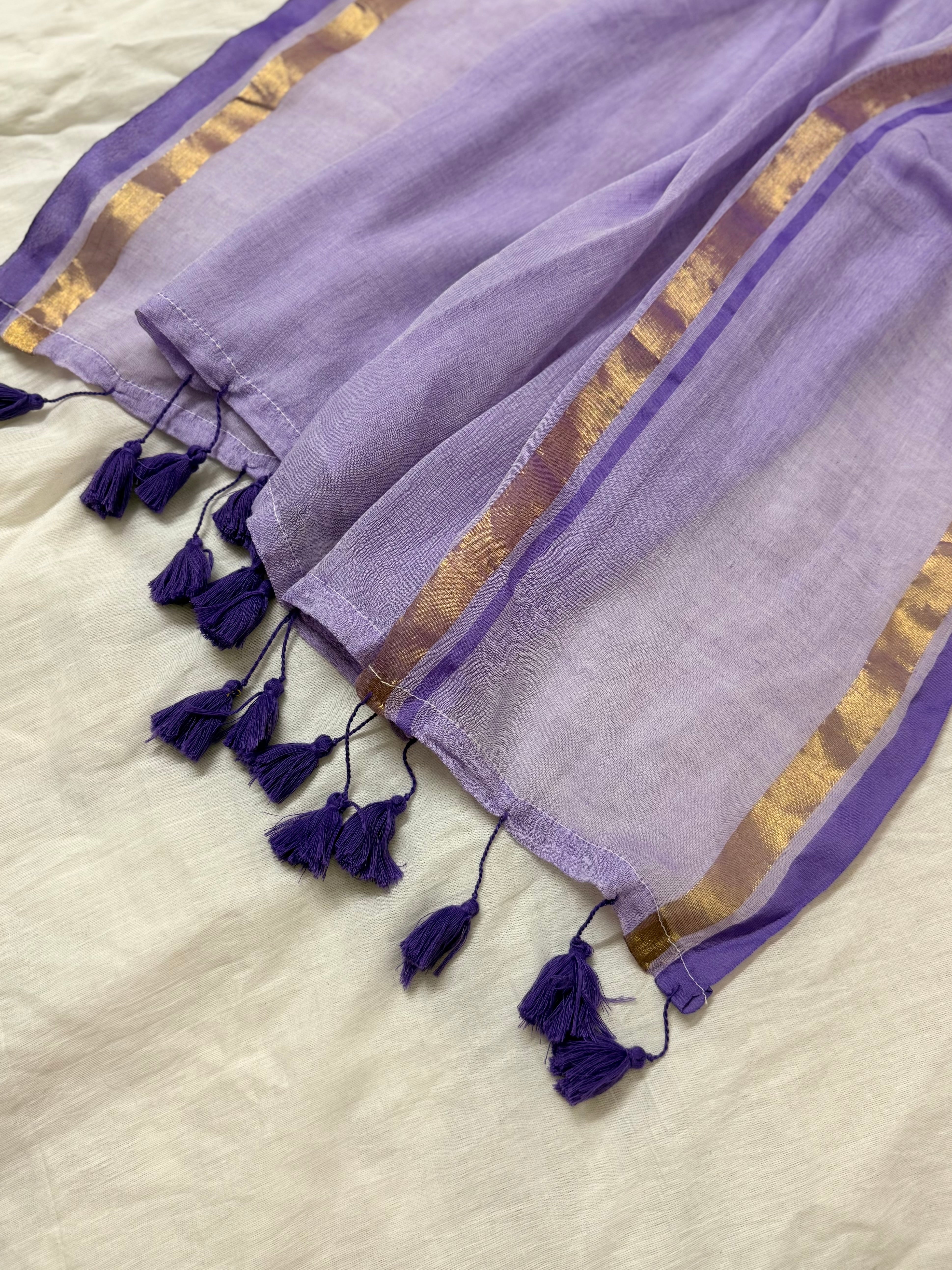Lila 🪻~ Mul cotton saree