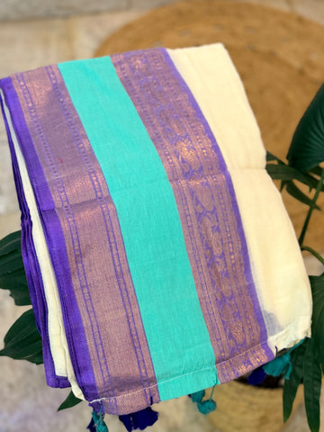 🦚 Shastika ~ Premium Mulcotton Saree