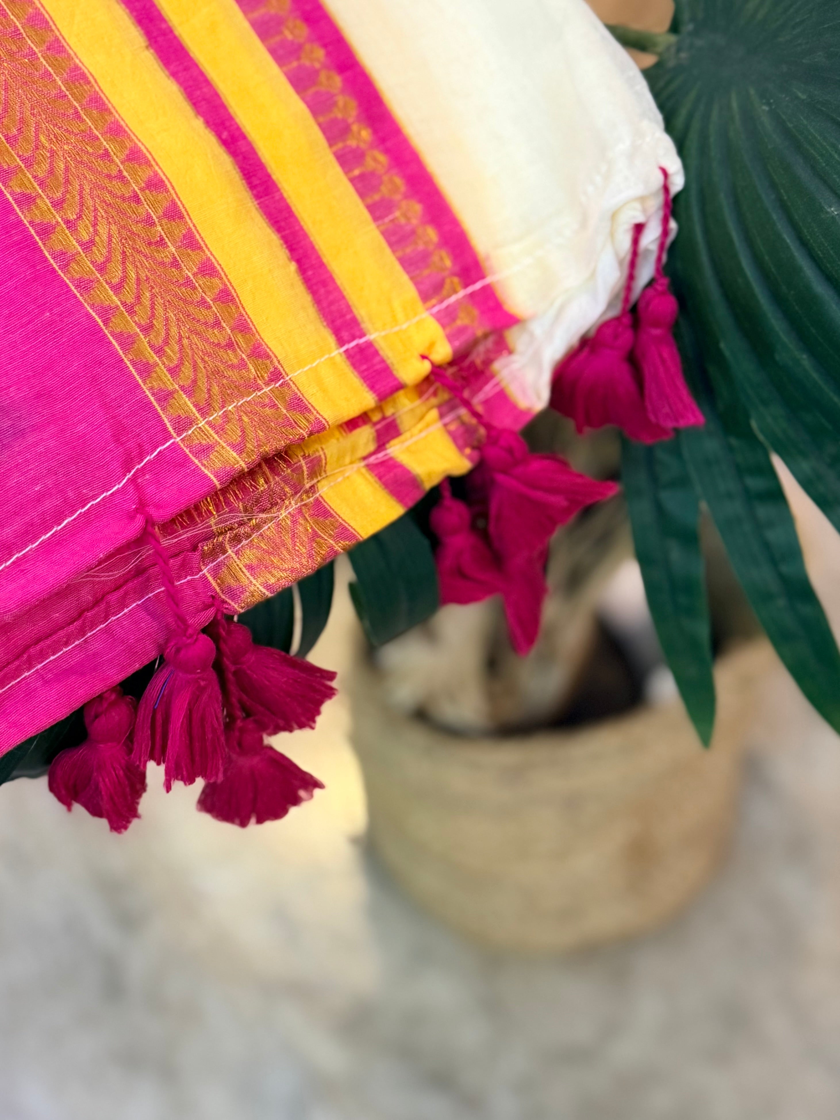🌻 Mantharam ~ Premium 120 Mul cotton saree