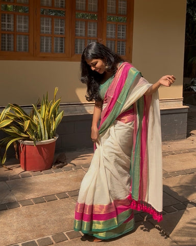 Nila ✨ Mulmul cotton saree