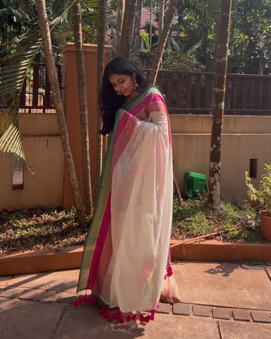 Nila ✨ Mulmul cotton saree